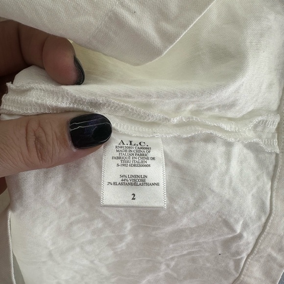 A.L.C. GRAHAM COLD SHOULDER MINI DRESS size 2 - Picture 5 of 8